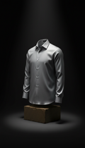 Urban Silver Silk Dress Shirt