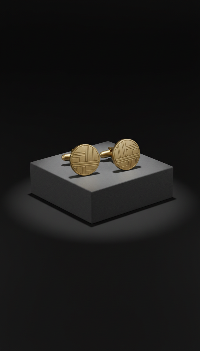 Muted Gold Cufflinks Set